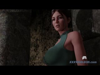 lara s holes are stretched and filled with cum - lara's holes are stretched and filled with sperm porno hentai porno hentai